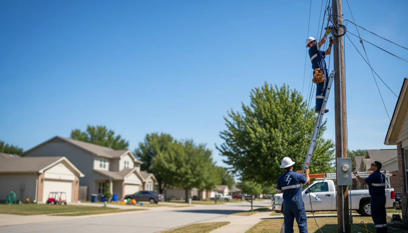 Residential electrician providing installation services in Larsen, WI